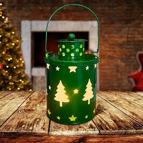 Weihnachtskerzen Kabellos, Weihnachtskerze mit Akku, Mini-Windlicht, elektronische Kerze, Kreative Weihnachtsdekoration, LED-Lichter für Weihnachten, Kerze für Tischdeko, Heimdekoration (B, One Size)