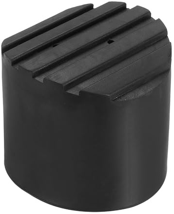 PATIKIL Scaletta Antiscivolo Piedi 2,4/60mm 1pz Gomma Rotondo Piedino Protettivo Tappetino Cuscino Ricambio per Telescopico Pieghevole Estensibile Protezione Nero