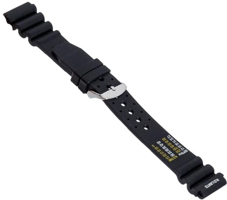 Kistanio Silikonarmband dykarmband med rostfritt stål stiftspänne i olika bredder och varianter, svart, 22 EU
