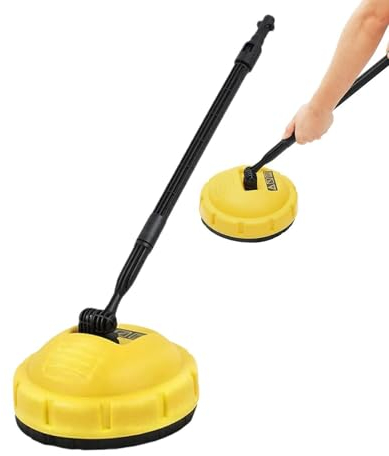 Nettoyeur de haute pression - Brosse à récurer multi-surfaces - Brosse à récurer pour plusieurs surfaces avec long manche - Nettoyeur haute pression rotatif