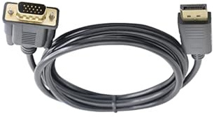 Adaptador Display Port a VGA macho, 1920x1080p, facilita la conexión de dispositivos a monitores VGA.