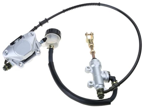 NOLOWY Conjunto de cilindro maestro de freno de disco de pie trasero, reduce la temperatura del disco de freno para 110 cc, 125 cc, 150 cc, 200 cc, 250 cc