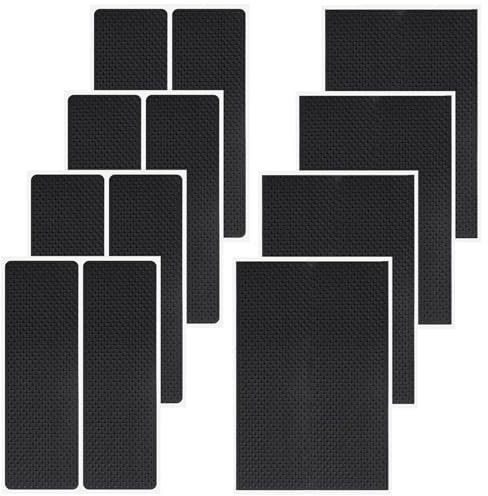12 Stück Antirutsch Pads Antirutschmatte Selbstklebend Antirutsch Aufkleber Antirutsch Pads Möbel Quadrat Gummifüße Selbstklebend Antirutschmatte für Möbelfüße Stuhlbein Tische Sofas