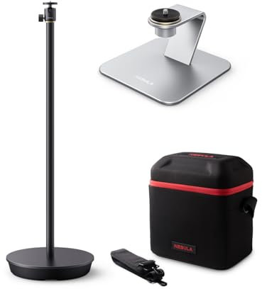 NEBULA Gimbal Stand for Projectors, 360° Rotation, Adjustable Height and Angle, Easy Setup, Projects Onto Ceiling, Compatible X1, Cosmos 4K SE, Cosmos Laser 4K, for Garden, Bedroom