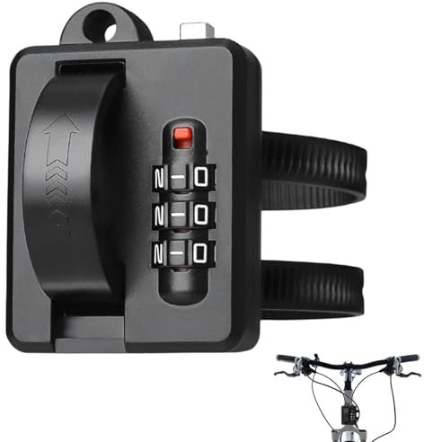 lisutupode Verrous antivol pour casque de moto – Support de casque de vélo avec serrure à combinaison pour la sécurité | Sécurité antivol polyvalente pour les familles, les amis