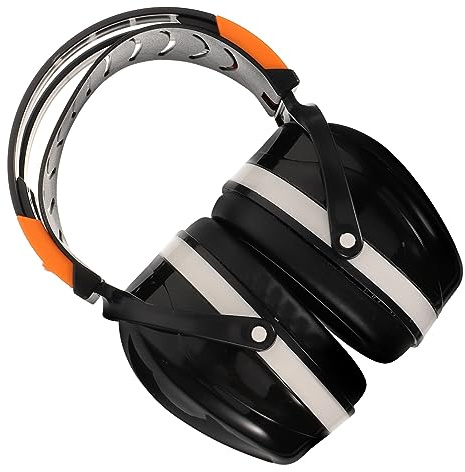 Uonlytech Noise Cancelling Headphones Ear Protection Soundproof Earmuffs Adjustable Over-ear Muffs for Sleeping Studying and Industrial Use White