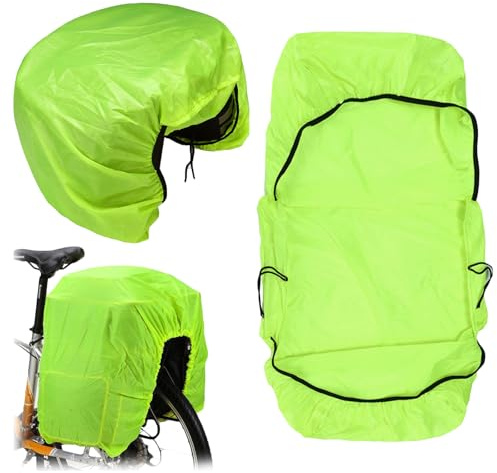 Jiavlyx Cubierta De Lluvia Para Bicicleta, 126cm * 66cm Cubierta Impermeable Cesta De Bicicleta, Ultrafino Y Ultraligero Fundas Impermeables Para Cestas, Adecuado Para La Mayoría De Bicicletas