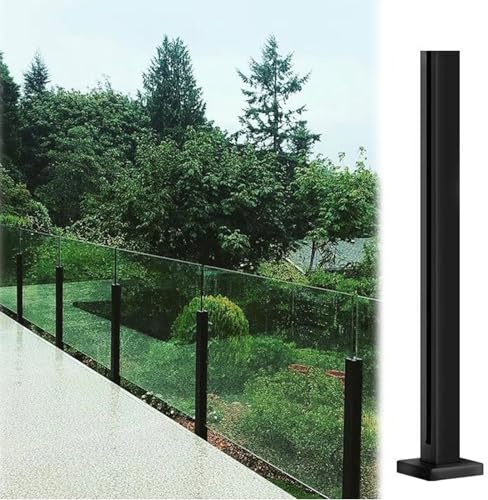 Pannelli in vetro temperato per ringhiere scale, balconi, terrazze, ville, sistema di ringhiera in vetro con clip e pali per la sicurezza della piscina all'aperto, design durevole ed elegante