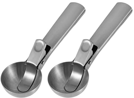 Pelle à crème glacée professionnelle avec libération pratique en acier inoxydable pour lave-vaisselle outil de cuisine en acier inoxydable pelles à crème glacée