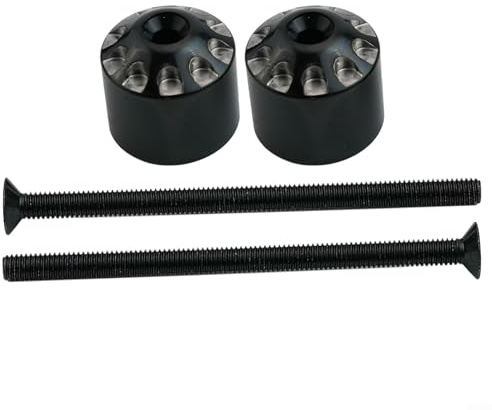 Pesos de extremo de manillar antivibración, paquete de 2, 18 x 6 x 6,5 cm, amortiguadores equilibradores de acero inoxidable para motocicleta, reducen la vibración para conductores suaves