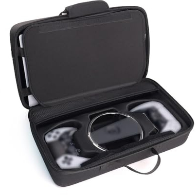 Gettimore EVA Storage Bag PS5 PRO e Slim Console, Custodia protettiva rigida portatile con chiusura a cerniera, 42x27x17cm