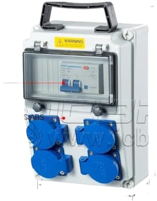 Industrial Socket Outdoor Construction Site Temporary Distribution Box, Portable Wall Mounted Mobile Small New 2026 Electronic & Accessories
