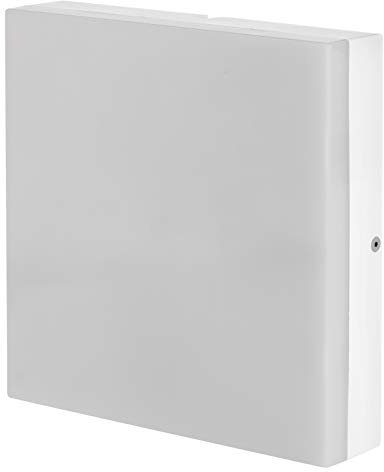EMOS IP44 LED-Panel/Outdoor Deckenleuchte/Wandleuchte quadratisch, 280mm, 24W, warmweiß, 1600 Lumen, A, 28 x 28 x 5,1 cm