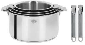 Cristel S4Cqmpz Serie de 4 Cass. Casteline Amovible 14 a 20 Cm + 2 Poignees Zenith