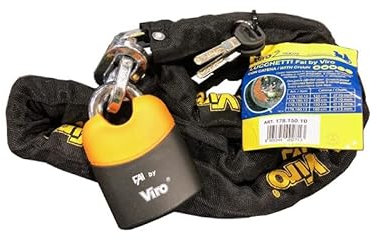 VIRO 2RUOTE Lucchetto Gancio E.+Catena L180D10