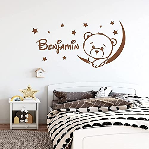 Prom-Wandaufkleber, personalisierbar, Vorom-Aufkleber, Kinderzimmer, Wandaufkleber, Buchstabe zur Wanddekoration (Stil 2, XL)