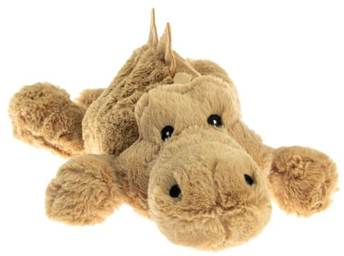 Pelucho - Bouillotte Peluche Crocodile - Bien-Être, Chaleur et Douceur - Micro-Ondable - Grains de Blé et Fleurs de Lavande - Fabriquée en France