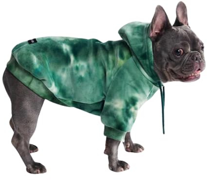 Spark Paws Dog Hoodie Jumper - Premium Quality, Buttery Soft, Superior Comfort and Fit, Calming Fleece Interior, Suitable for All Breeds - Emerald Green, M