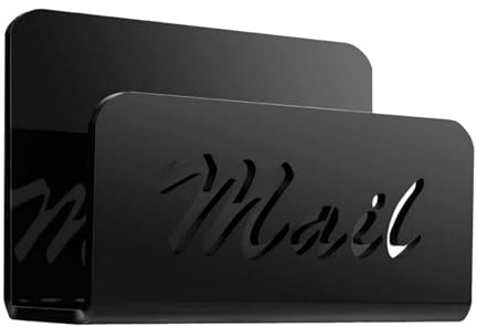 perfk Schreibtisch-Briefhalter, Briefständer, Dokumenten-Display, Umschlaghalter, Post-Organizer, Arbeitsplatte, Acryl-Postsortierer für den Schreibtisch