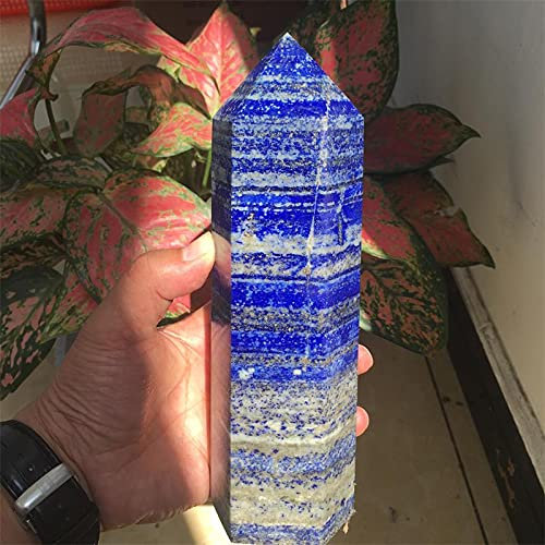 BIRXPMOS Natural Lapis Lazuli Pillar ore Quartz Rod Point Column mace ColumnCan be Used for (Size : 1000-1100g)