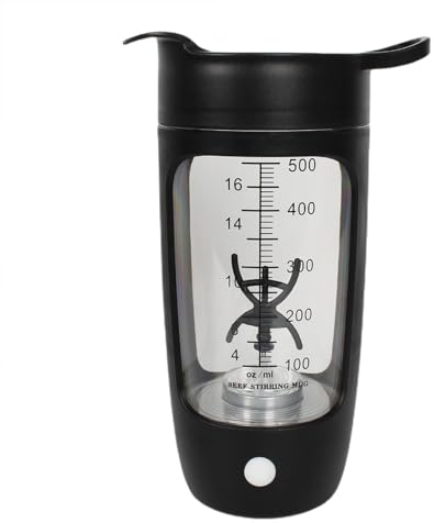 Shaker elettrico per proteine, miscelatore per miscele di proteine, shaker ricaricabile tramite USB, bottiglie per frullatore elettrico, miscelatore per proteine ad alta velocità per frullati proteici