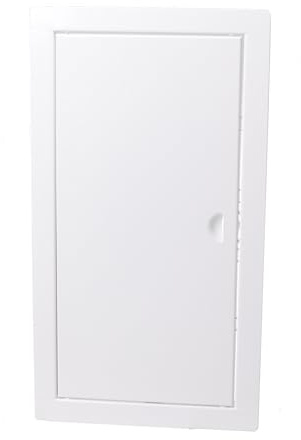Aqbau Trappe de Visite 250x400 mm en Métal Blanc avec Fermeture à Pression - Porte d'Inspection pour Placo, Plafond, Mur, Baignoire et Gaine Technique