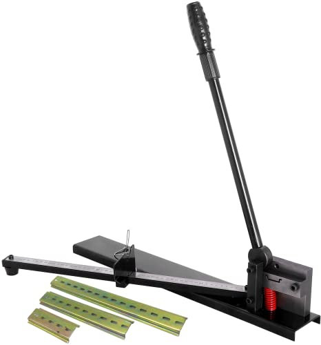 GLDWEY Coupe Rail DIN, Coupeur de Rail DIN avec Double Rainure, pour Couper des Rails DIN Électricien Dispositif de Coupe Spécial Coupe de Rail en Aluminium