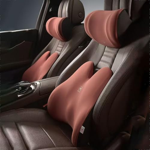 Auto Nackenkissen für Audi A1 citycarver,Memory Foam Kopfstütze Auto für Kinder Erwachsene Hals Rest Kissen für Autositz Nackenstütze Travel Sleep Seitenkissen Auto Accessories