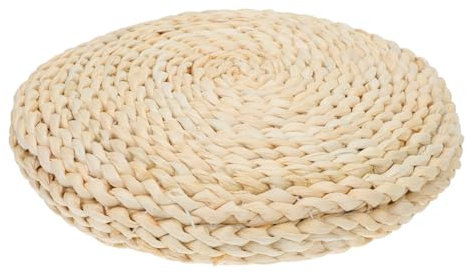 TOGEVAL 1stück Handgefertigtes Meditationskissen Aus Corn Bran Dicke Woven Mat Für Dekoration Und Entspannung Für Yoga Meditation Und Zuhause