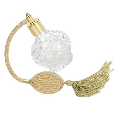 WSQHAO Frasco De Perfume De Cristal Vintage Atomizador de Perfume Vintage, contenedor de líquidos portátil, Mini Botella de Perfume de Alcochol Recargable, Botella con pulverizador vacía