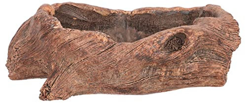 VANZACK Blumentopf Sukkulententopf Wurzelförmiger Übertopf Für Innenbereich Kreative Baumwurzel Skulptur Zement Material Geeignet Für Sukkulenten Kakteendekoration