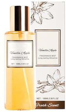 Damen Parfüm,Vanille-Apfel-Jasmin-Duft,Damen Parfüm Spray,100ml Körperspray, Langanhaltender Frischer Duft