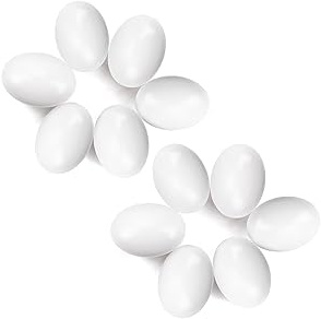 BTSD-home Holzeier Hühner Zubehör Bruteier Hühner Ostereier Zum Aufhängen Holz Pack of 12