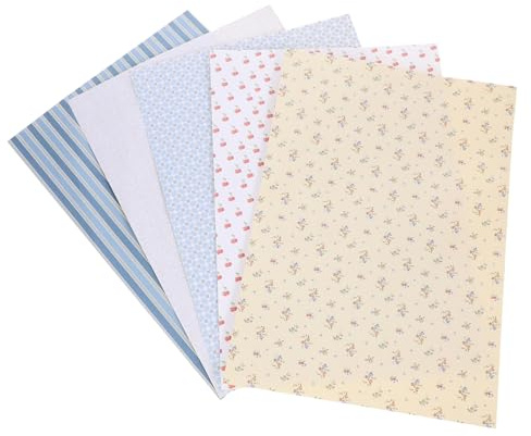 Toddmomy 5hojas Papel Pintado para Casa De Muñecas Autoadhesivas Decoración De Pared para Sala De Estar y Dormitorio para Decoración De Juguetes