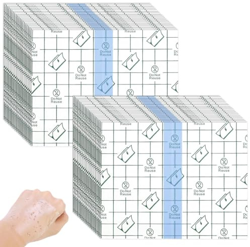 XZMCAT Bandage Transparent Imperméable, 80 Pièces Pansement Etanche, Adhésif Extensible Bandage Tatouage, Waterproof Pansement de Film pour Sport, Douches, Protéger Tatouage, Nager, 10 × 15cm