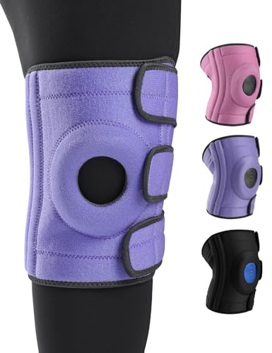 ABYON Kniebandage M bis Plus Size für große Beine, dreifach verstellbar mit Seitenstützen, rutschfest bei Arthritis, Meniskusriss, Kreuzbandverletzung, Schmerz- & Stabilität für Damen & Herren