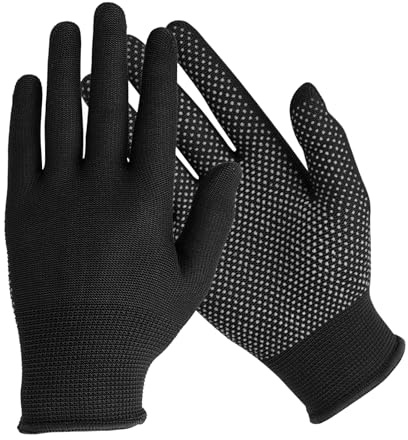 Asukohu Oil Splash Proof Kitchen Gloves For Cooking Grilling Frying With Nonslip Grip Thin Protective Design 2pcs PVC Dot Coated Protective Gloves