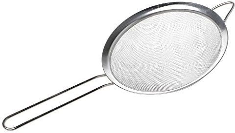 Yjcnelcr Stainless Steel Flour Sieve,Kitchen Food Fine Mesh Strainer with Handle,2.8-Inch,for Quinoa Flour Juice