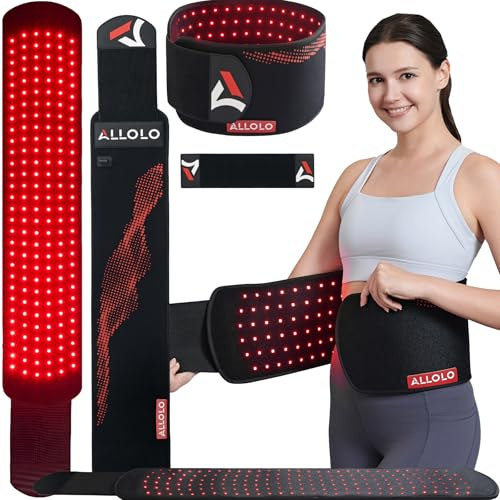 ALLOLO Coussin de thérapie par lumière rouge - 180 LED