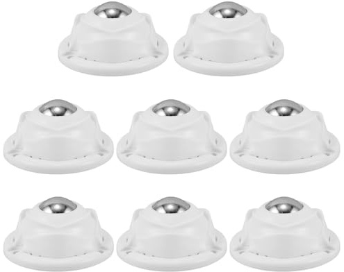 Hoement 8 Stück Selbstklebende Mini Drehung Möbelrollen für Küchen Haushaltsgeräte Robuste Haft räder ohne Bohren Stilvolle Rosa Design Möbelgleiter