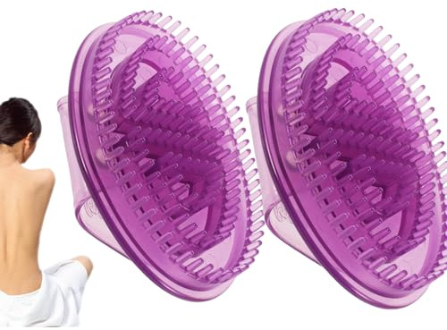 2 Pièces Brosse De Massage, Brosse Magnétique Méridiennem, Brosses Massage Lymphatique, Masseur Corporel Portable En Silicone, Peigne De Relaxation Complet Du Corps, 15x10cm, Pour Muscles