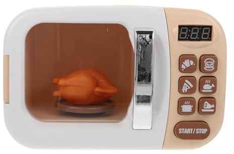 Veemoon Four à Micro-Ondes Factice Éducatif pour Garçon et Filles, Mini Four à Micro-Ondes Décoratif en Plastique, de Maison de Jeu pour Garçon et Fille, Accessoire de Jeu Simulé