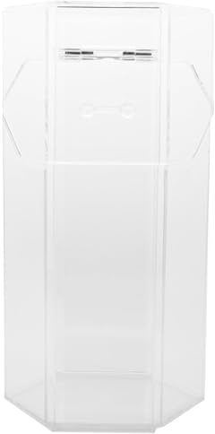 VOSAREA Acrylic Desktop Storage Bucket for Makeup Brush and Jewelry with Dustproof Flip Lid, Large Capacity Cosmetics Brush Organizer Suitable for Office and Home Desktop Storage