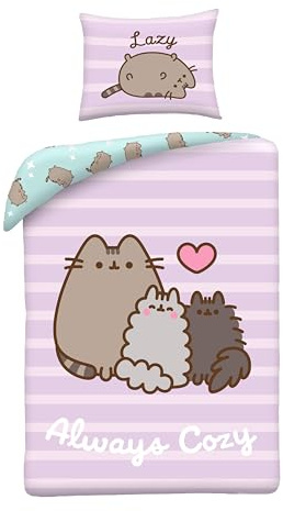 Pusheen Always Cozy Funda Nórdica Cama 90 140x200 + Funda Almohada 70x90
