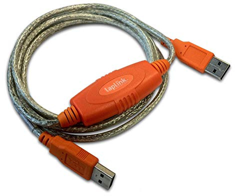LAPLINK USB 2.0 High-Speed-Übertragungskabel zur Verwendung mit PCmover-Migrationssoftware (nicht enthalten), Hochgeschwindigkeits-Datenübertragungen mit bis zu 480 Mbit/s, 1,8 m