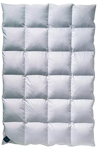 billerbeck Daunendecke | Catalina | 200 x 200 cm | 100% Daunen | Optimale Wärme- und Feuchtigkeitsregulierung | Hausstauballergiker geeignet