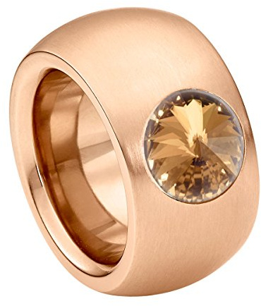 Heideman Ring Damen Coma roségold Zirkonia Crystal Gold Shadow Gr.62 | Coma Cocktailring Roségold, Edelstahl, großer Zirkonia-Kristall, eleganter Damenring, nickelfrei, Geschenkidee