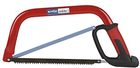 Cofan Arc de scie pour bois ou métal | Modèle Confort | Dimensions : 12 (300 mm) | 2 lames de rechange