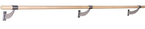 VITA Barre Wall-Mounted Single Ballet Barre, Classic WB15, 4 Ft Bar, Wood | Fixed Height, Made in USA, Home, Studio or Gym Exercise Equipment for Kids & Adults | Dance, Fitness, Pilates