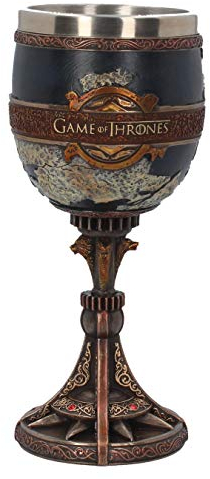 Nemesis Now Seven Kingdoms Game of Thrones Goblet 17.5cm Bronze, Resin w/stainless steel insert